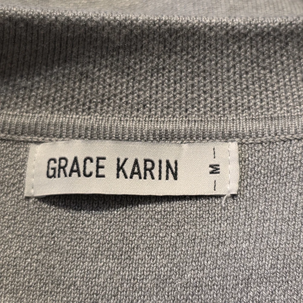 Grace Karin Sweater Blazer Gray Size M - Picture 10 of 11